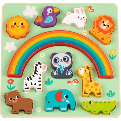 Hi Pando Дървен пъзел и игра за баланс Animals HP095 (112526)