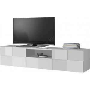 mc Akcent Телевизионен шкаф SERIAN 184 x 42 x 42 см, бял (MC0056)