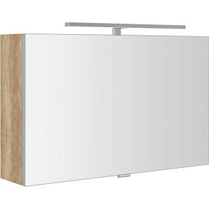SAPHO Cloe - Шкаф огледало с LED осветление 80х50х18 см, дъб алабама CE080-0022 (CE080-0022)