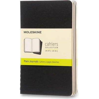 Moleskine Sešity 3 ks černé S čisté
