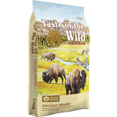 Taste of the Wild Ancient Grain 2x 12, 7кг Ancient Prairie Taste of the Wild, суха храна за кучета - с воден бивол и бизон