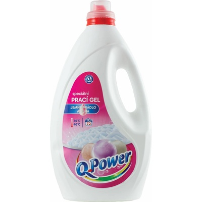 Q-Power špeciálny prací gél na vlnu a jemnú bielizeň 72 PD