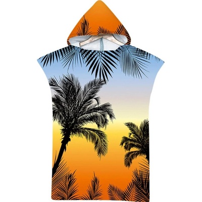 Textilomanie plážové pončo PALM BEACH farebné 80 x 145 cm