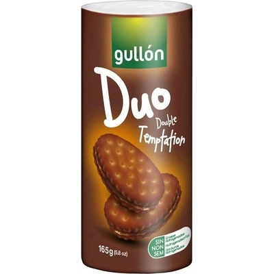 Gullón Duo Double Temptation sušenky plněné čokoládovým krémem 165 g
