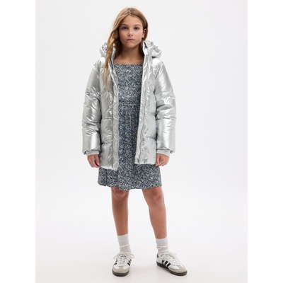 GAP 786732-03 dětská metalická bunda šedá