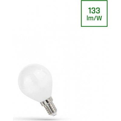 SPECTRUMLED LED BALL P45 E-14 230V 6W COG NW MILKY SPECTRUM