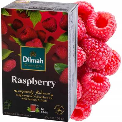 Dilmah Černý čaj Malina 20 x 1,5 g