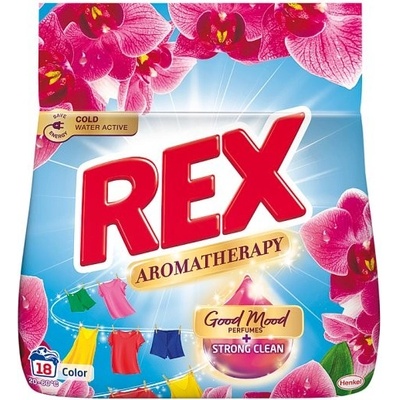 Rex Aromatherapy Color Orchid prací prášok na farebnú bielizeň 18 PD 990 g