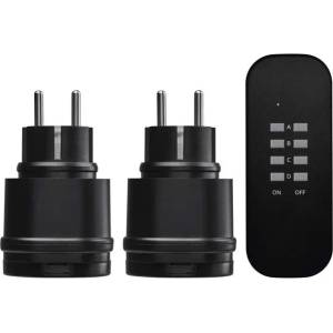 EMOS Дистанционно управлявани контакти ip44 черни 71908 (1905110001)