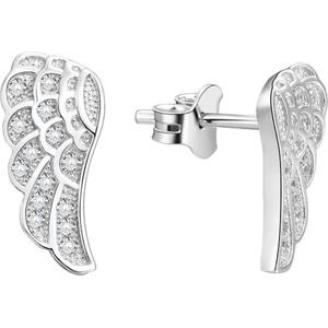 Silenti Jewelry Сребърни обеци "Бляскави Криле