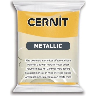 Cernit METALLIC Modelovacia hmota s metalickým efektomžltá 56 g