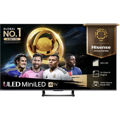 Телевизор Hisense 65"U7Q, 4K Ultra HD 3840x2160, ULED, FALD, Quantum Dot, 144Hz, IPS, HDR 10+, HLG, Dolby Vision IQ, Dolby Atmos, Smart TV, WiFi 5GHz, WiFi Direct, BT, Anyview Cast, light sensor, (65U7Q)