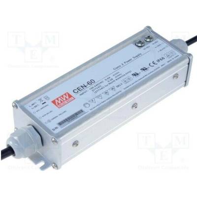 MEAN WELL CEN-60-20 Napájecí zdroj: spínaný; LED; 60W; 20VDC; 3A; 90÷295VAC; 127÷417VDC