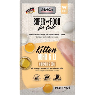 MAC's Cat Kitten kuřecí a vejce 12 x 100 g