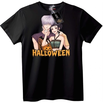 NOONEBRAND Тениска Аниме Двойка за Halloween - XS, White