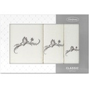 Eurofirany sada uterákov 30 x 50 cm + 50 x 90 cm + 70 x 140 cm krémová 3ks