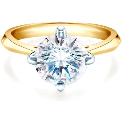 SAVICKI Годежен пръстен The Light: двуцветно злато, диамант