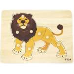 Vigan VIGA Wooden Puzzle Montessori Lion with Pins