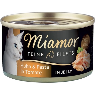 Miamor 24х100г Miamor Feine Filets, консервирана храна за котки - пиле и паста