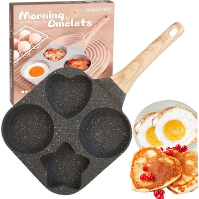 RealG RC-K-627 Panvica na vajcia a palacinky, 4 otvory, 19 x 19 cm