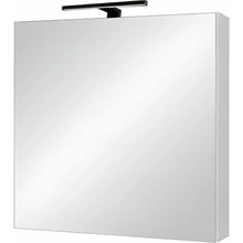 A - Interiéry Skříňka zrcadlová Argos 60 bílá, lesk, LED osv. černé, 60x65x13,8