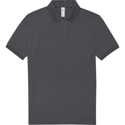 B&C MY POLO 210 Pánská polokošile s krátkým rukávem tmavě šedá