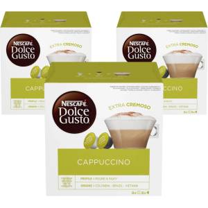 NESCAFÉ Cappuccino 3 ОПАКОВКИ 3х16 капсули