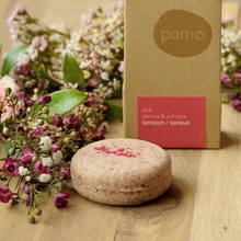 Ponio Pink obnova & ochrana tuhý šampón 30 g