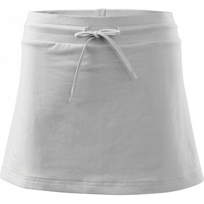 Malfini mini sukně two in one bílá