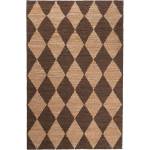 Flair Rugs Кафяв/естествен ръчно изработен килим със смес от юта 160x230 cm Effie Diamond - Flair Rugs (503119380190)