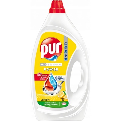 Pur Power Lemon Tekutý prostriedok na riad 4 l