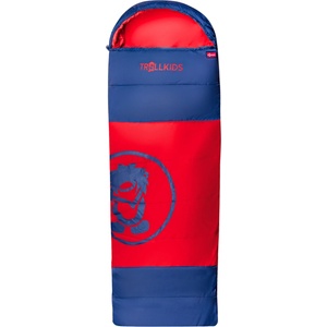 TROLLKIDS Детски спален чувал Trollkids Kid's Midnight Sun Dreamer Kids' sleeping bag - Bright Red / Mystic Blue - размер 150-185 x 65 cm (516-0173-0111) Спален чувал