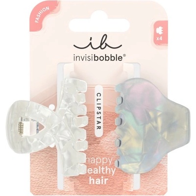 Invisibobble Clipstar M Pearly Frost - Skřipec do vlasů 2 ks