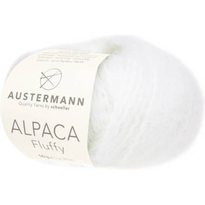 Pletací příze Austermann Alpaca Fluffy Barva: 01 WOLLWEISS