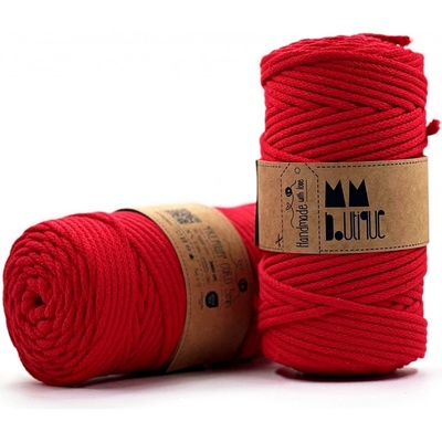 MMboutique bavlněná šňůra Premium 5mm Red