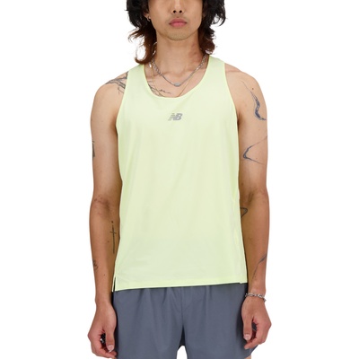 New Balance Потник New Balance London Edition Athletics Racing Singlet Жълт Velikost XS