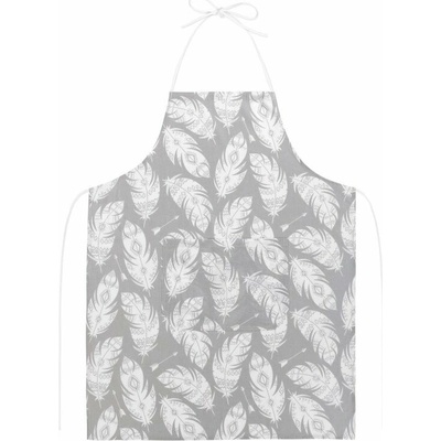 BELLATEX Zástěra Adéla 67 × 84 cm 7750/237 šedá pírka