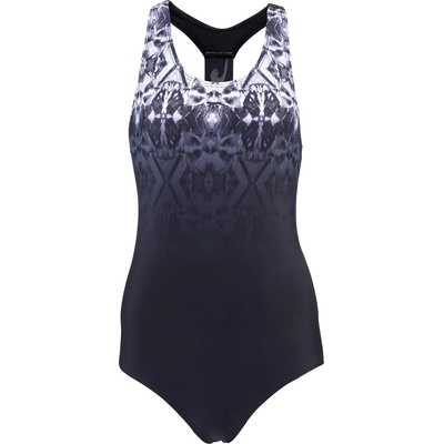 Slazenger Дамски бански костюм Slazenger Sport Back Swimsuit Womens - Black/White