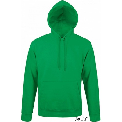 Sol's Přiléhavá unisex klokanka Snake s podšívkou z česaného fleecu zelená výrazná