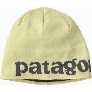 Patagonia Зимна шапка Patagonia Beanie logo belwe: vellum green