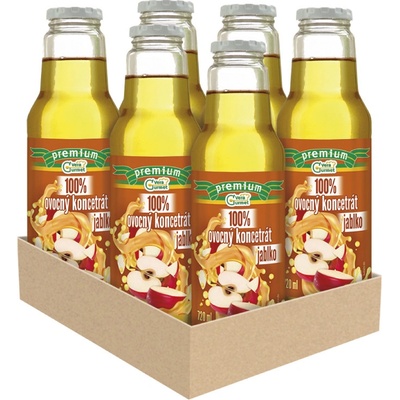 Vera Gurmet Koncentrát prémium Jablko 100% 1:7 6 x 0,7 l