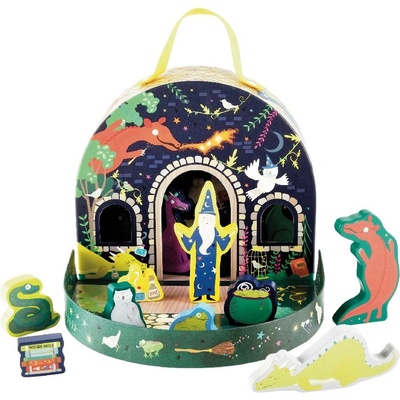 Floss and Rock Кутия за игра Floss&Rock - Омагьосани, с дървени фигурки (41P3660)