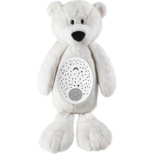 Kaichi Плюшена играчка с проектор и музика Kaichi - Мечо, бял (KAYPIL025KA313) - ozone