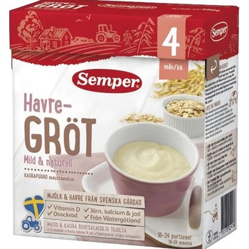 Image 1 of Semper Инстантна каша Semper - Овесена и млечна каша, 480 g (2913)