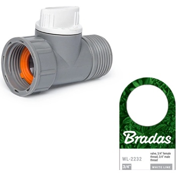 Adaptér s ventilom, vnútorný a vonkajší závit 3/4" Bradas WL-2232