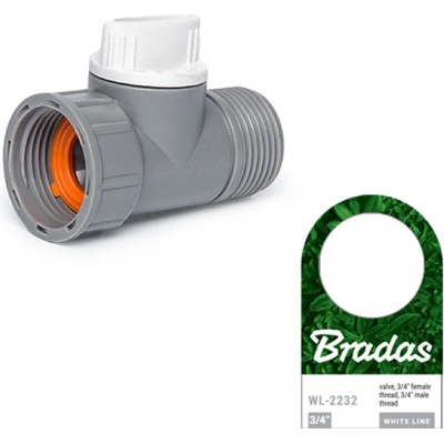 Adaptér s ventilom, vnútorný a vonkajší závit 3/4" Bradas WL-2232