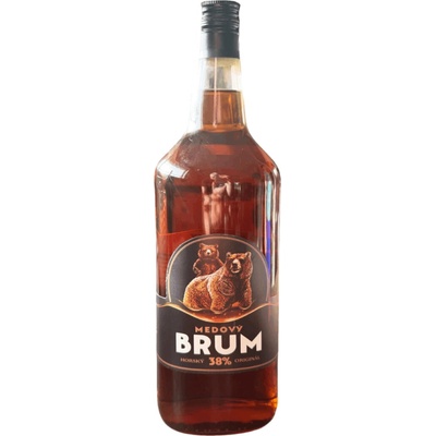 Apicor Medový tuzemák BRUM 38% 1 l (holá láhev)