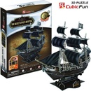 CubicFun 3D puzzle Pirátská loď Queen Anne´s Revenge 155 ks