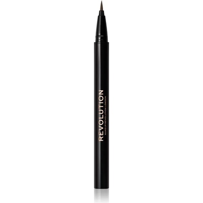 Makeup Revolution Hair Stroke Brow Pen маркер за вежди цвят Dark Brown 0, 5ml