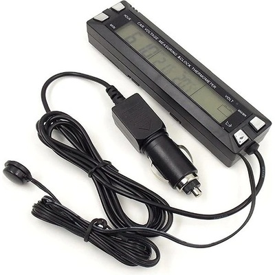 Teploměr IN/OUT + tester autobaterie + hodiny – Zbozi.Blesk.cz